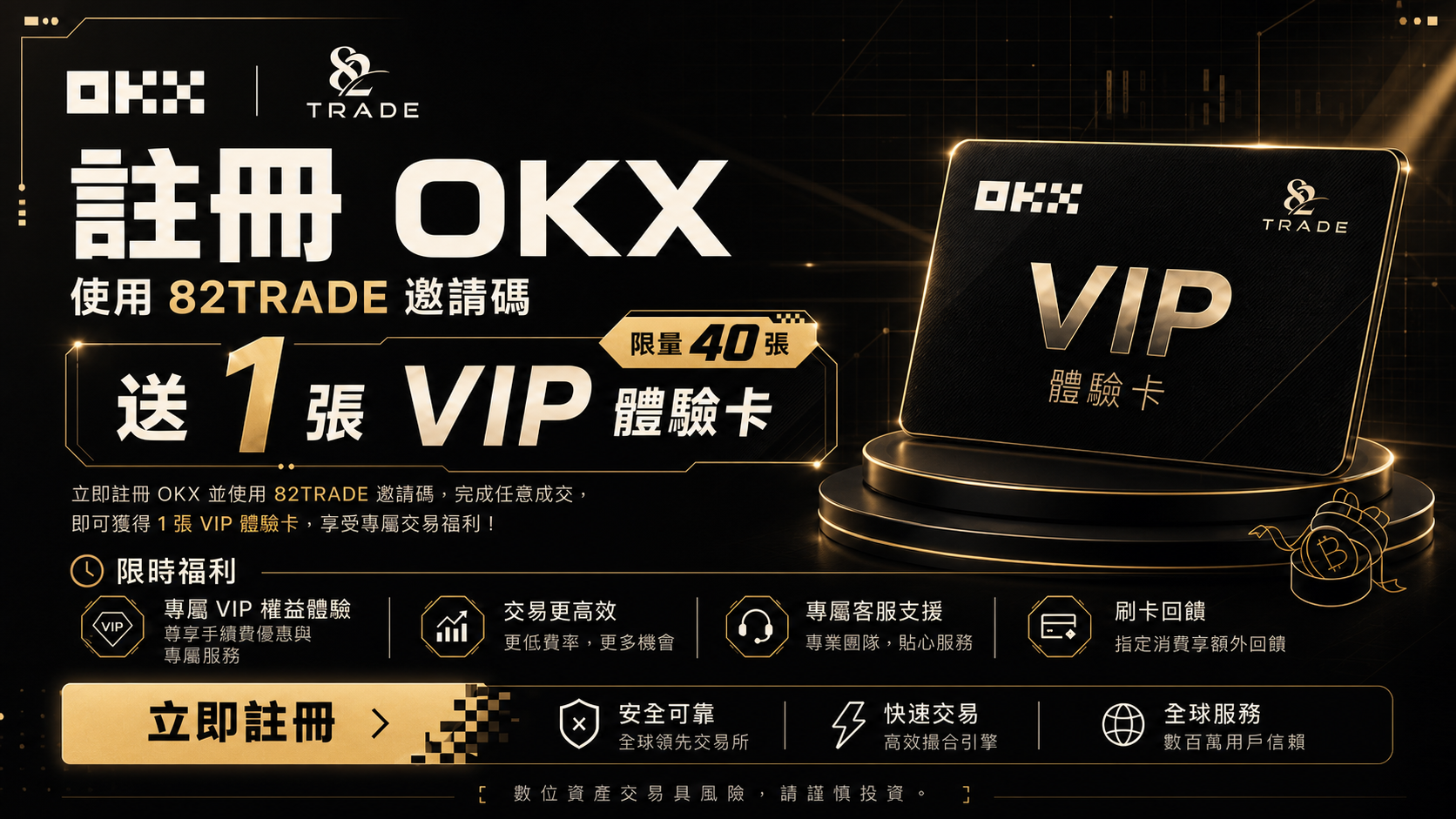 82TRADE OKX VIP 體驗卡活動